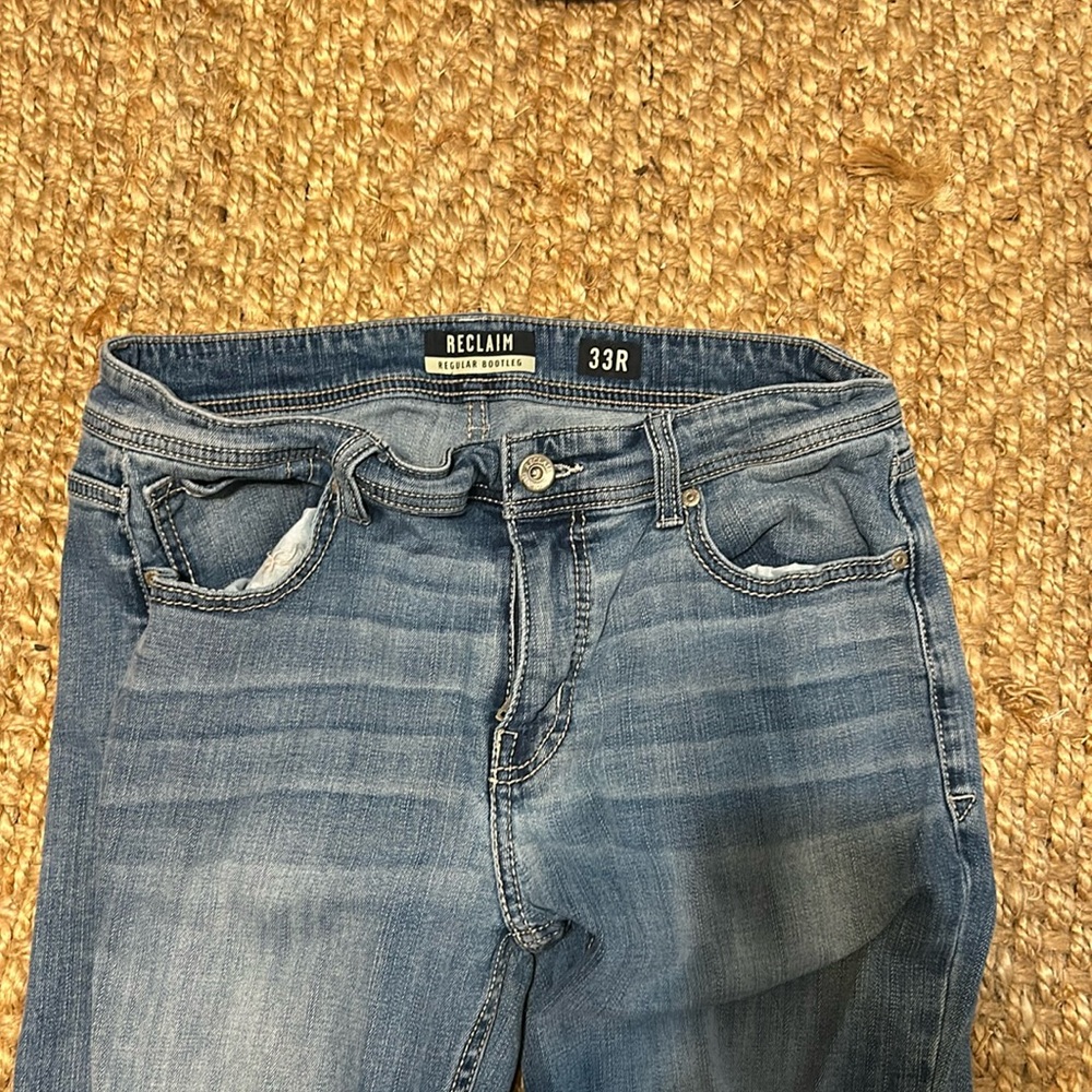 Reclaim regular bootleg jeans 33reg